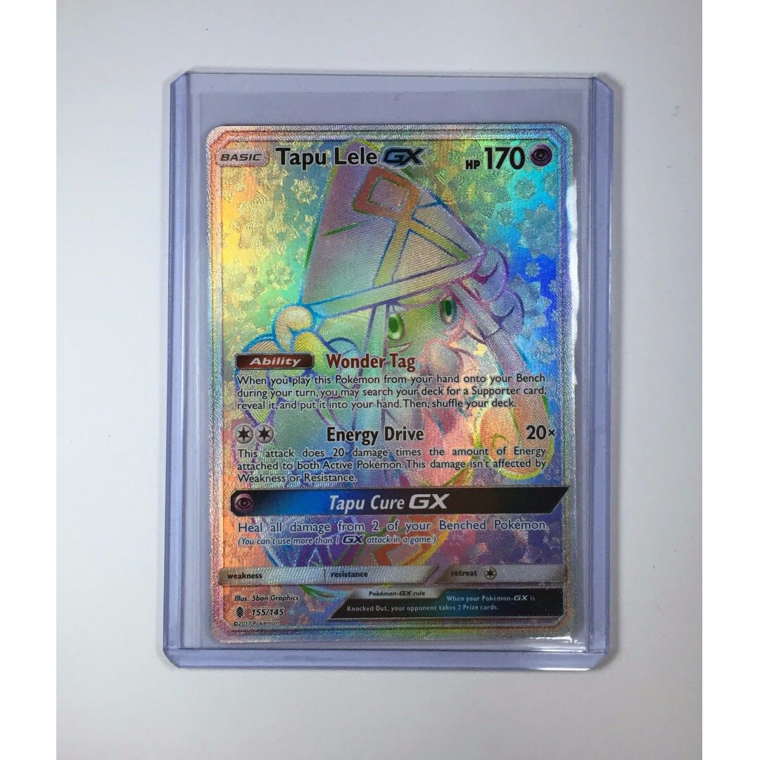 Pokemon Tapu lele Rainbow Hyper Secret Rare 155/145 Guardians Rising Mint Cond. Pokemon Tapu lele Rainbow Hyper Secret Rare 155/145 Guardians Rising Mint Cond.