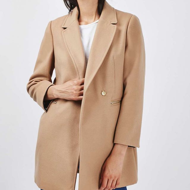Petite camel coat topshop clearance