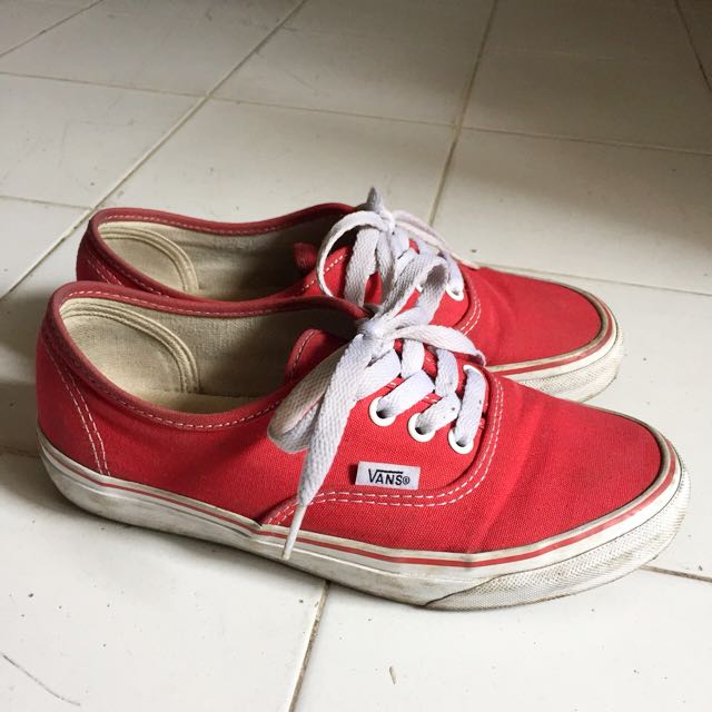 Vans Authentic Original Red Off 55 Www Mollymoccasins Com