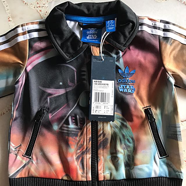 Adidas Boys Sports Jacket Pants Set Star Wars Babies Kids