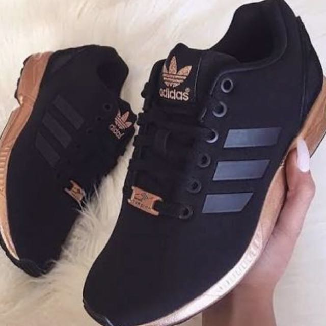 adidas torsion zx flux black and gold 