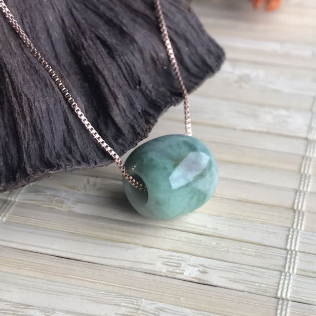 Jade barrel pendant deals