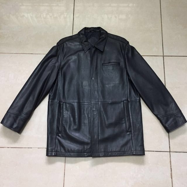 Authentic Balenciaga Leather Jacket Men S Fashion Clothes On Carou Photo