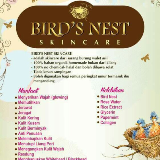 Bird S Nest Skincare Health Beauty Skin Bath Body On Carousell