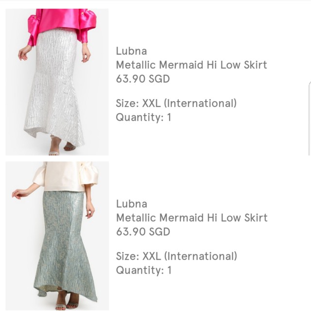 Metallic mermaid skirt Clearance