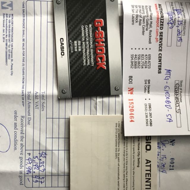 G shock service on sale center