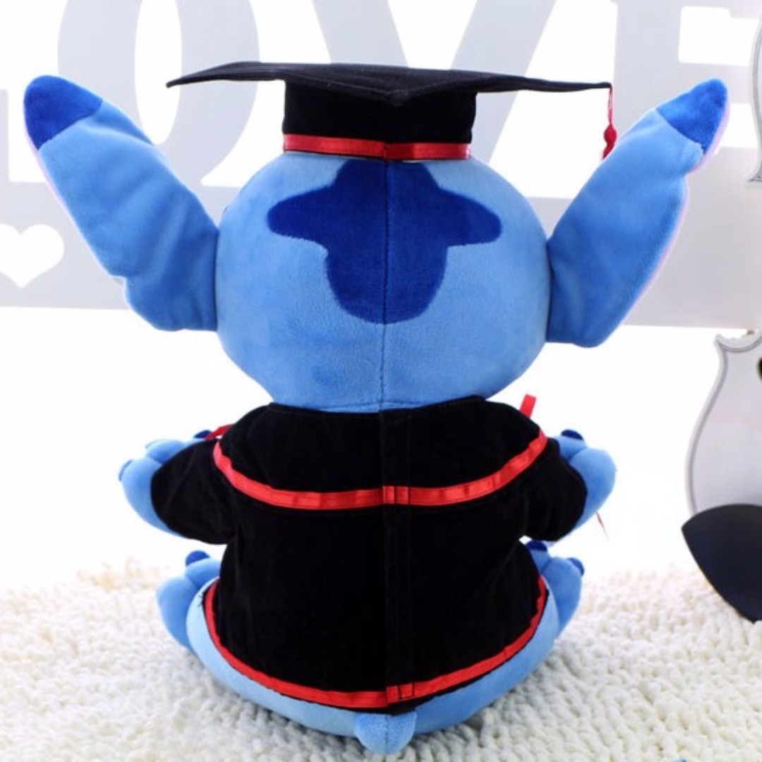 Disney Lilo Stitch Graduation Plush Doll Congratulation Gift Toy 20