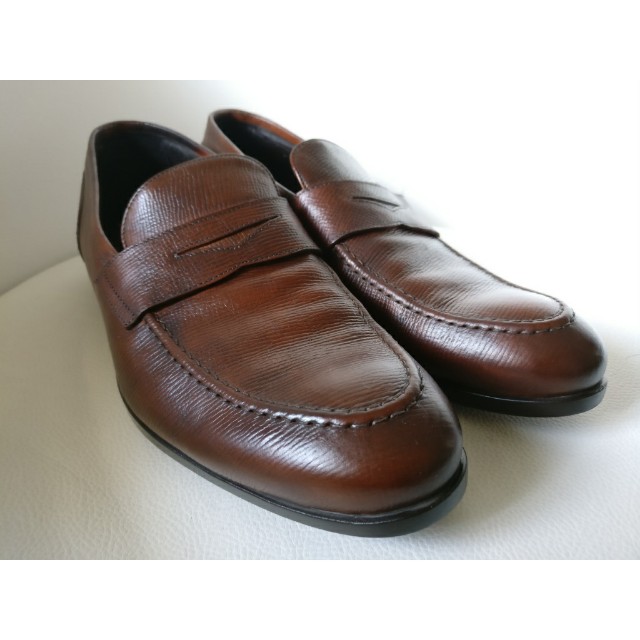 Doucal's brown penny loafers, Men's 