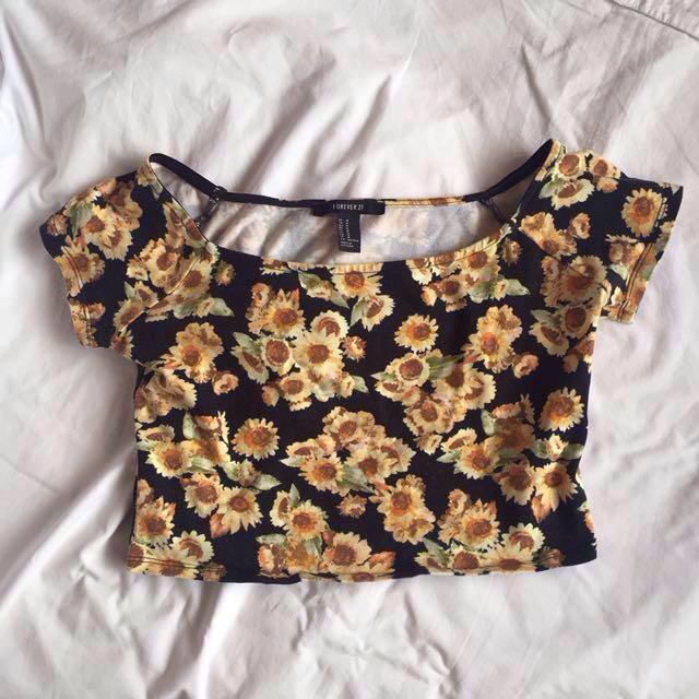 sunflower crop top forever 21