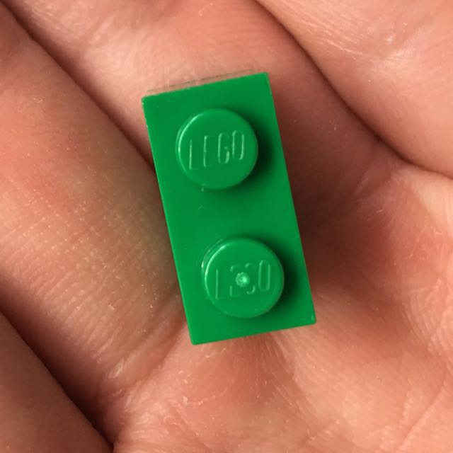 Green Lego Brick 2X1 Hobbies Toys Toys Games on Carousell