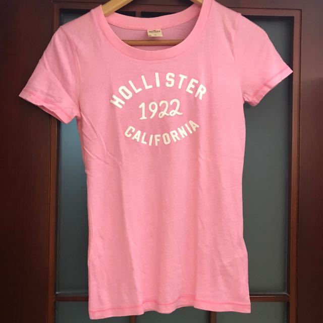 pink hollister shirt