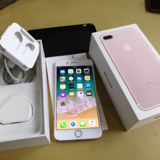 Iphone 7 Plus 128gb Rose Gold Zp Set Fullset Without Earpod Mobile Phones Gadgets Mobile Phones Iphone Iphone 7 Series On Carousell