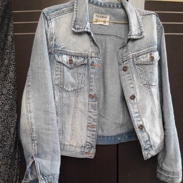 jaket jeans wanita pull and bear