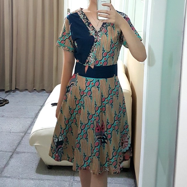Batik kimono hot sale dress