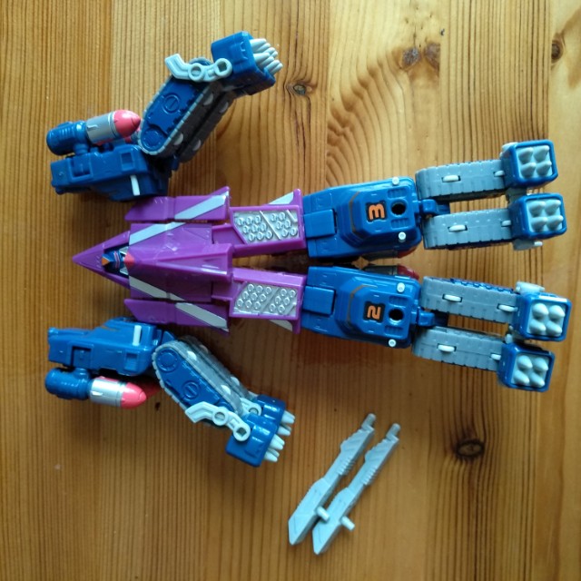 Machine robo rescue purple, Hobbies & Toys, Toys & Games on Carousell