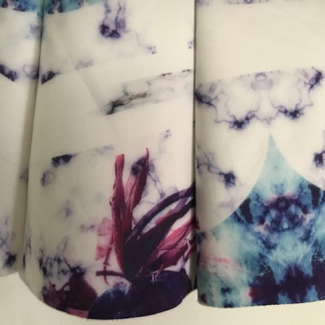 Green Malachite Marble Women's Skirt