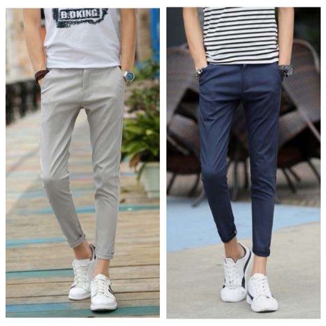 mens slim fit ankle pants