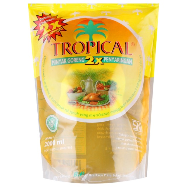 Minyak Goreng Tropical Kemasan 2 Liter Kitchen Appliances Di Carousell