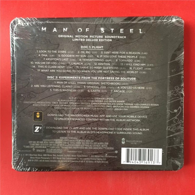 OST CD Man of Steel Deluxe Edition Soundtrack, Hobbies & Toys, Music