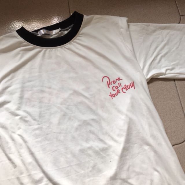 Ulzzang Prank Call Your Crush Top Women S Fashion Tops Other Tops On Carousell