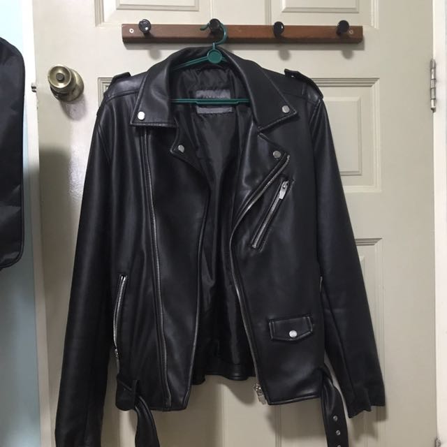 zara biker leather jacket
