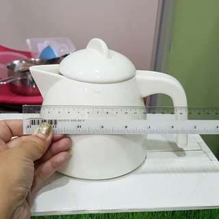 White Ceramic Teapot **unused**