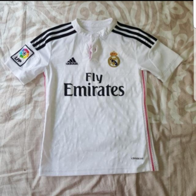 Fly Emirates White Soccer Jersey 