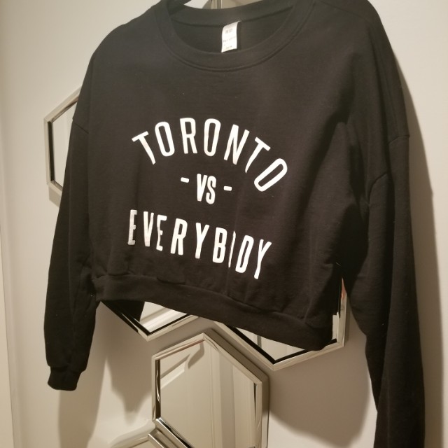 Best Offer 10 10 Toronto Vs Everybody Crop Sweatshirt Medium