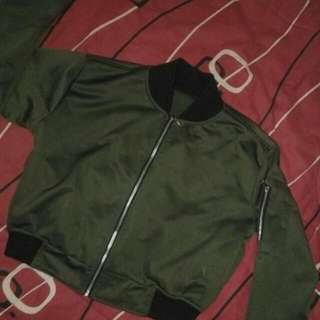 Boomber Jacket Crop Army
