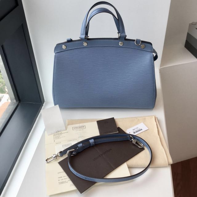 Louis Vuitton SOLD OUT Bleuet Blue Epi Jacquard Alma BB Crossbody