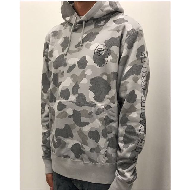 bape wide pullover hoodie