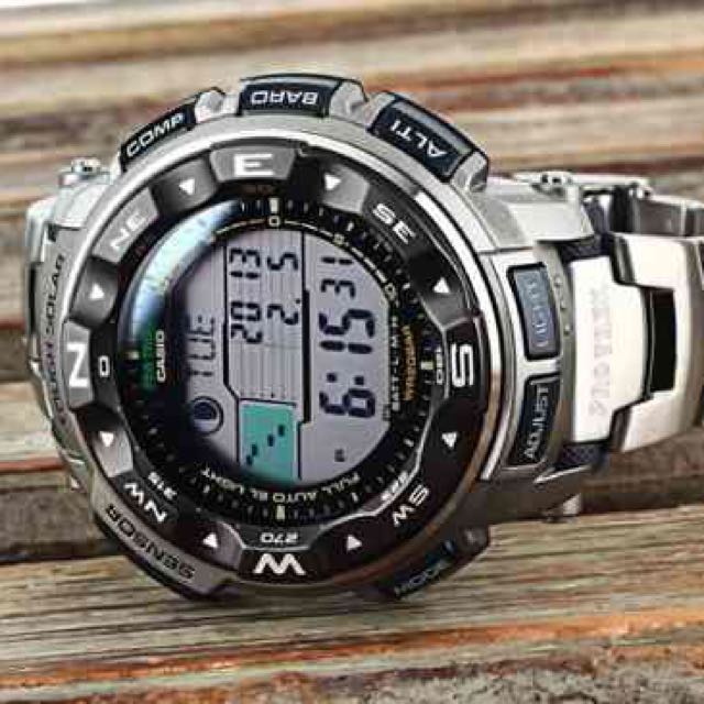 Casio Protrek Triple Sensor Titanium Case Band PRG 250T 7D