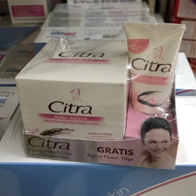 citra pearly white uv facial foam