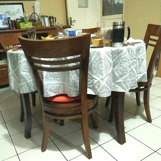 Rumah Idaman Meja Makan Kayu Bulat Meja makan bulat kayu retro (rp1.700.000). rumah idaman meja makan kayu bulat