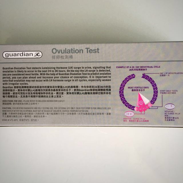 Guardian Ovulation Test Kit 4 Boxes Price Reduction Babies Kids Maternity On Carousell