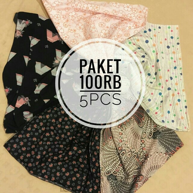 Hijab Kerudung Jilbab Segitiga Wolfis Katun Jepang Import Womens