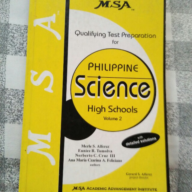 MSA Philippine Science High school Reviewer Volume 2 on Carousell