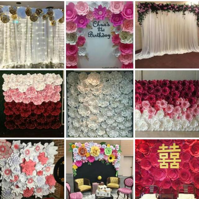 Photo Booth Backdrop Home Furniture Home Decor On Carousell