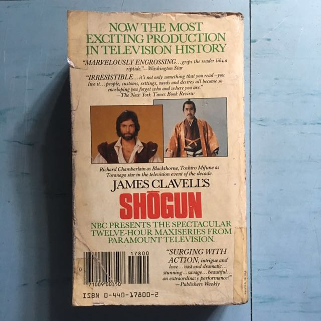Shogun James Clavell Novel Hobbies Toys Books Magazines Fiction