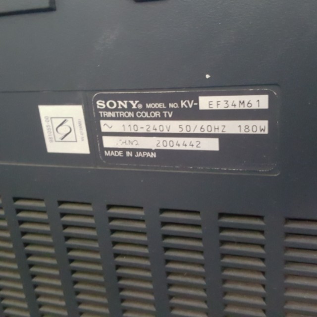 SONY Trinitron TV for Free ! (Japan), TV & Home Appliances, TV