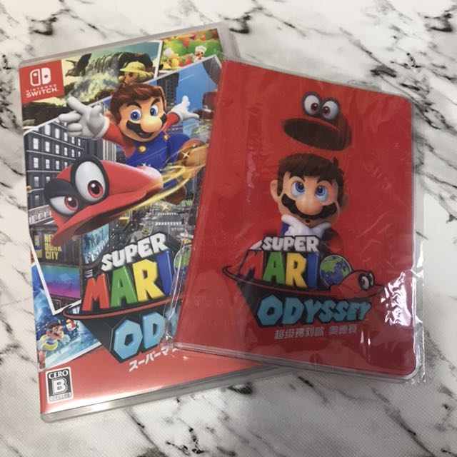 Switch Super Mario Odyssey + Super Mario Passport Case, 遊戲機, 遊戲機遊戲 ...