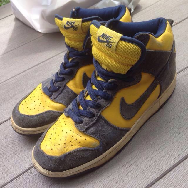 Us9 5 Nike Sb Dunk Hi Men S Fashion Footwear On Carousell