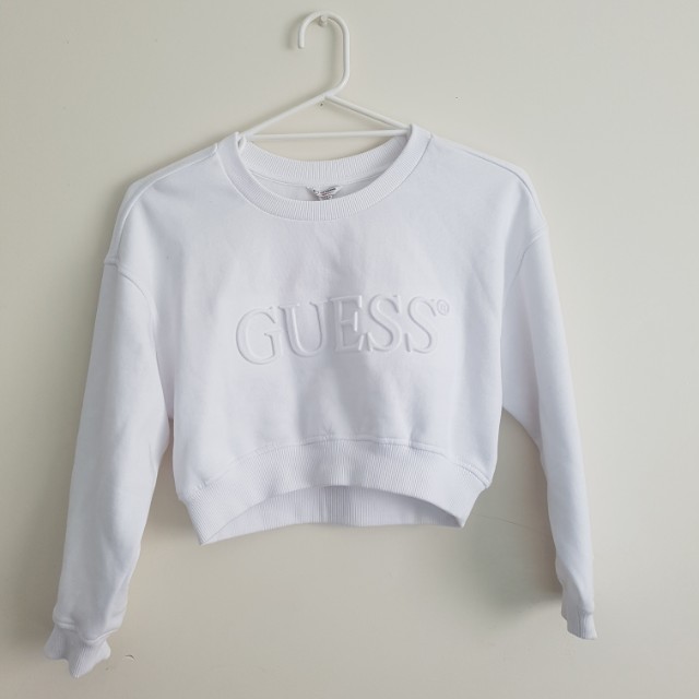 guess jumper white