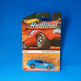 MOSC Hot Wheels Redline 84 Ford Mustang SVO