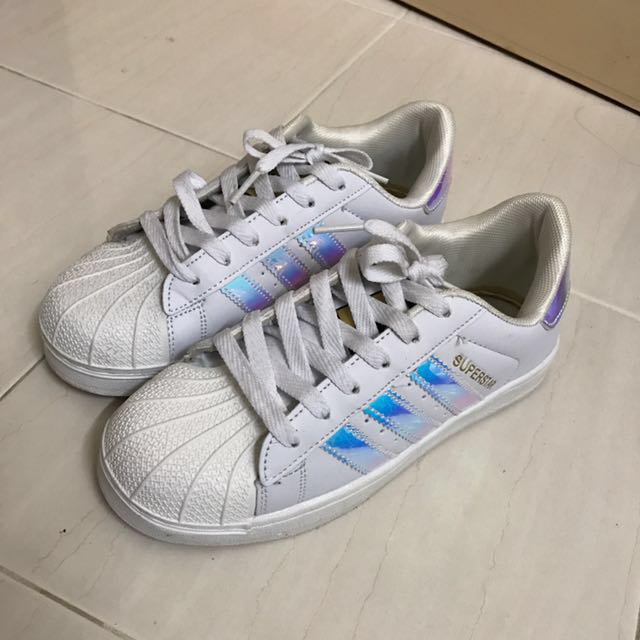 Adidas superstar holographic shop rainbow