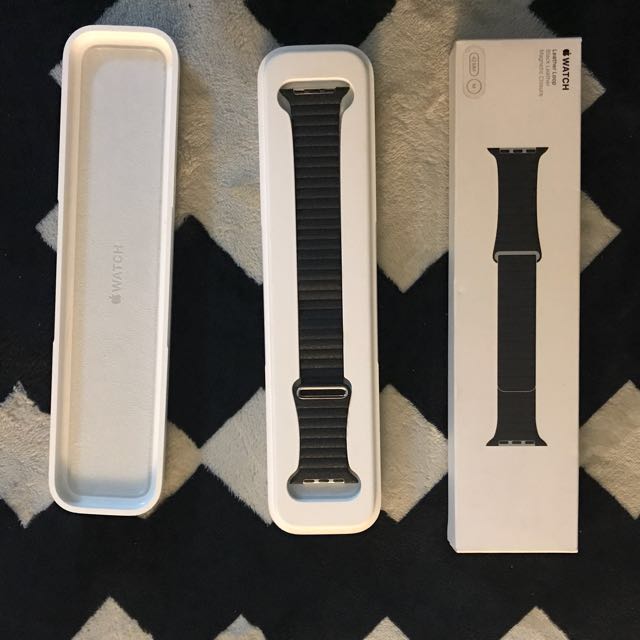 Apple leather loop store charcoal