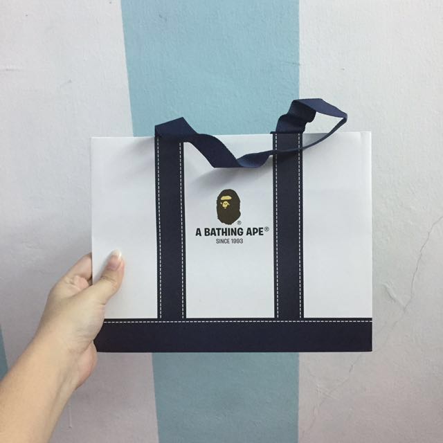 Bape paper top bag