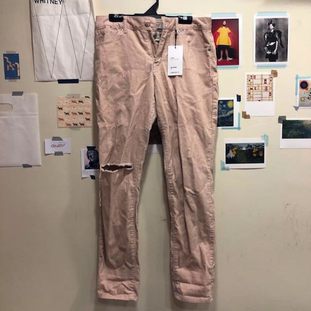 Corduroy boyfriend jeans clearance