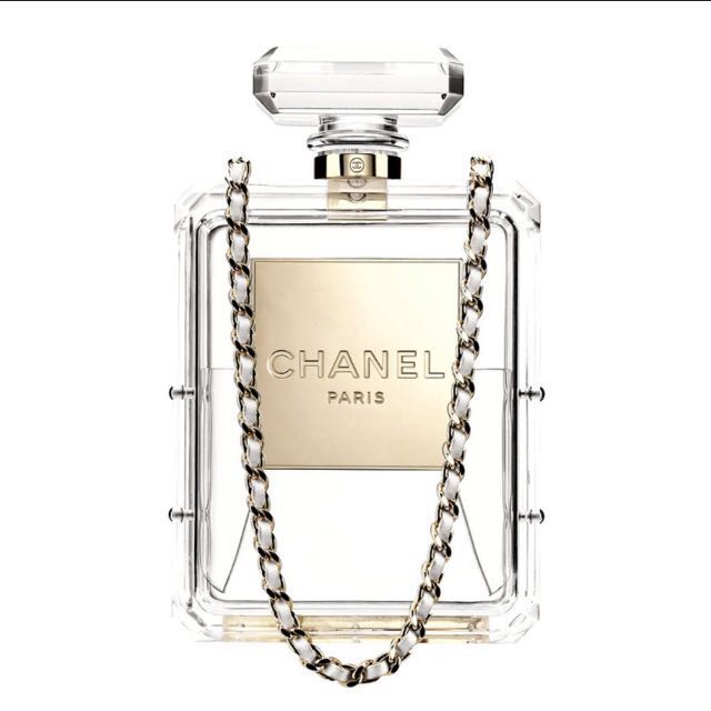 chanel clear box purse