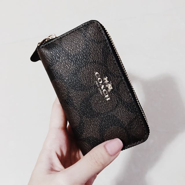 Coach coins bag zip wallet Carousell